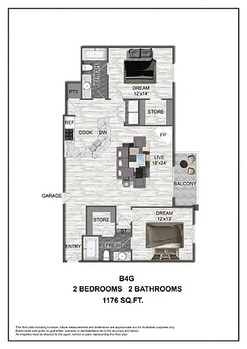 Floor plan B4G