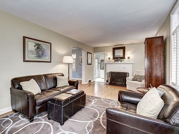 Large living room with gas fireplace!