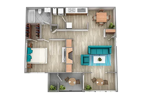 Floor plan A3 - Renovated