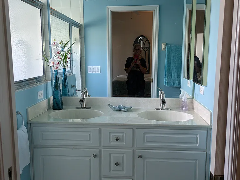 pocket doors to master bathroom