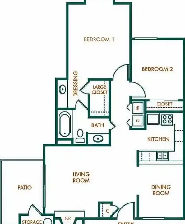 2x1 floorplan 2x1 floorplan