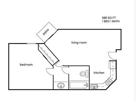 Floor plan 1BDAr