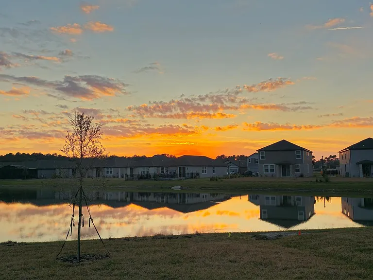 Sunset from the backyard