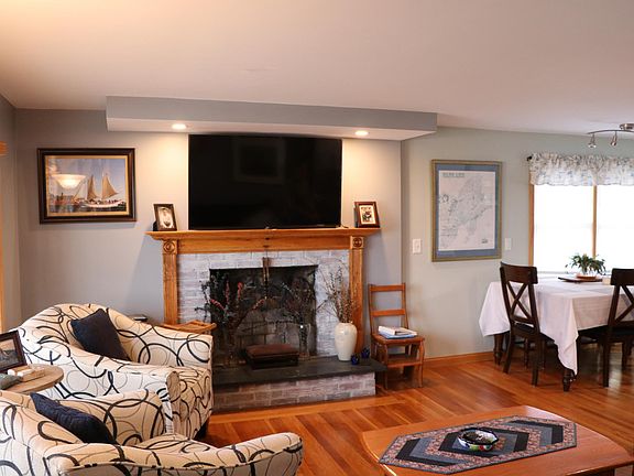 Living room and dining area