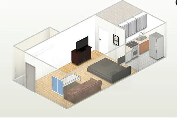 Studio, 300 sqft, $1,495 — Photo 3