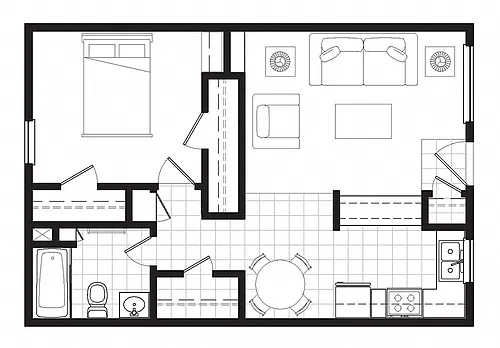 Floor plan La Hacienda Este