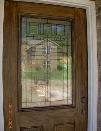 Neat craftsman inspired door
