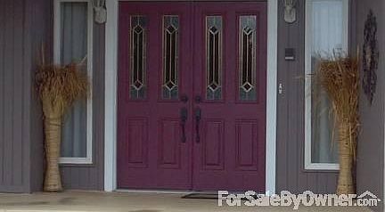 Double front doors.