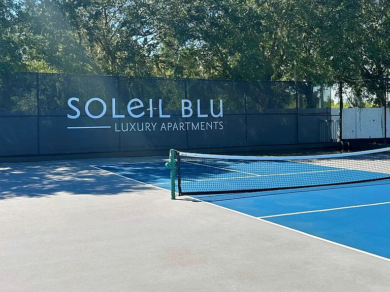 Stay active at Soleil Blu Apartments in St Cloud, FL, with our well-maintained pickleball court. Enjoy outdoor recreation in a beautiful setting, perfect for fitness enthusiasts and casual players alike.