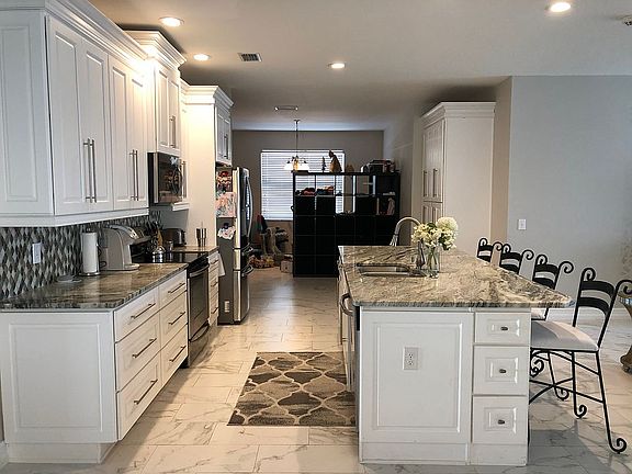 Kitchen toward office