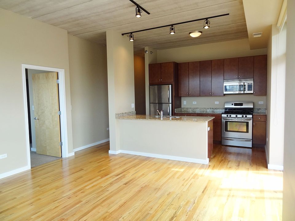 Living room and kitchen