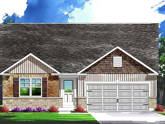 Elevation C with optional masonry - Optional Elevation