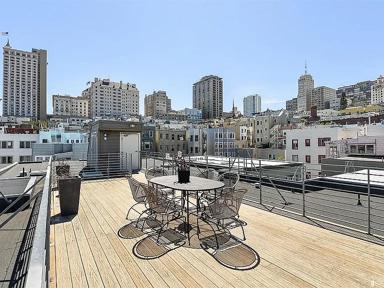 Rooftop deck with 360 degree views