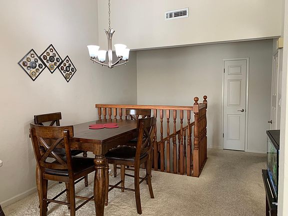 Dining area view from living room