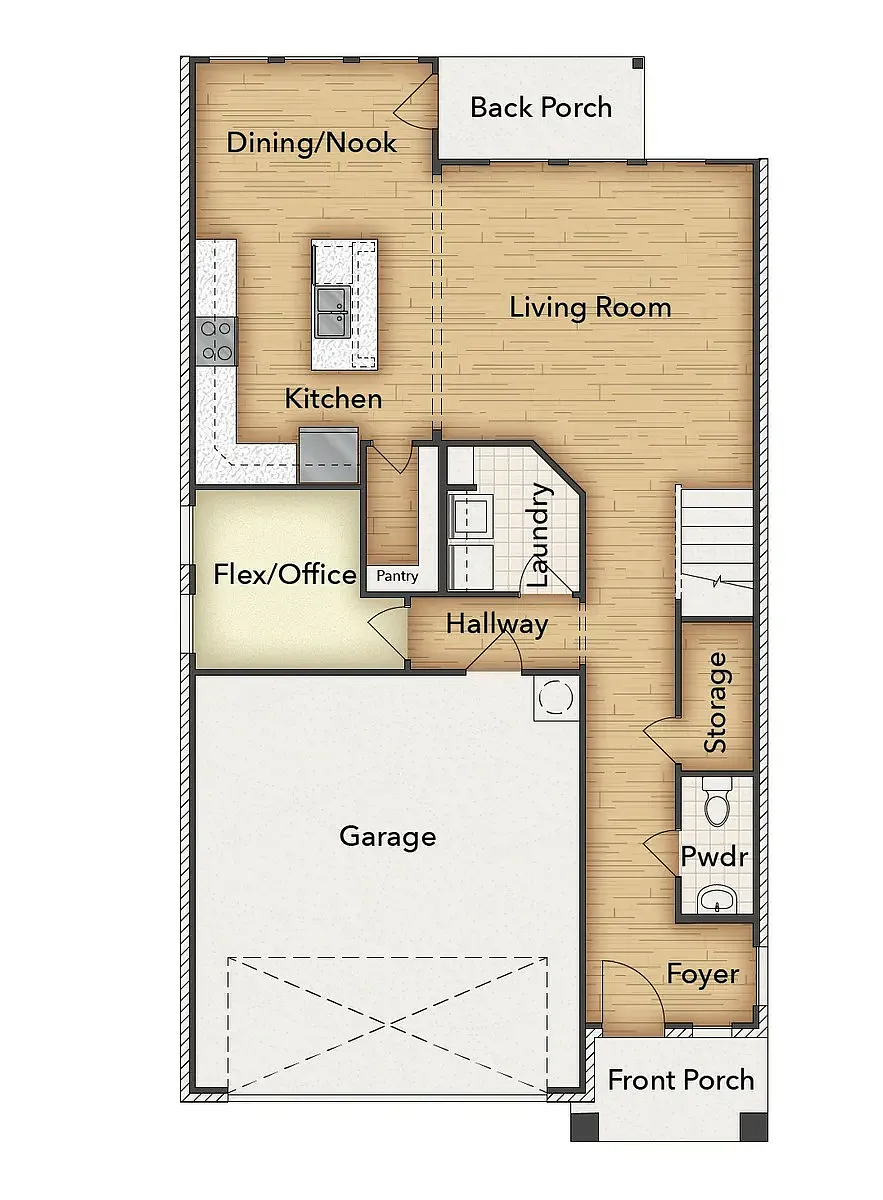 Floor plan 4 bedroom 2.5 bathroom