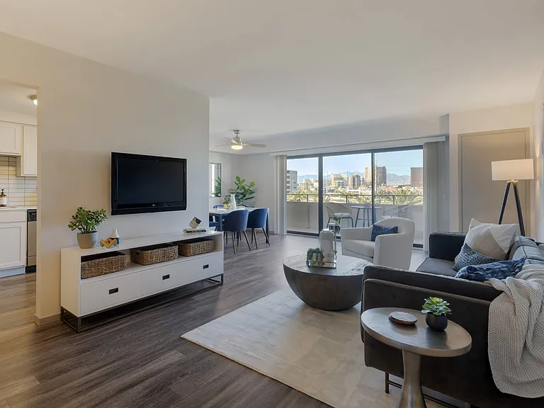 Spacious Living Room at The Rays at Vegas Towers in Las Vegas, NV 89119