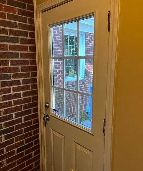 Back door from laundry room.
