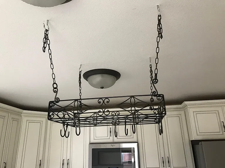 Built in pan rack