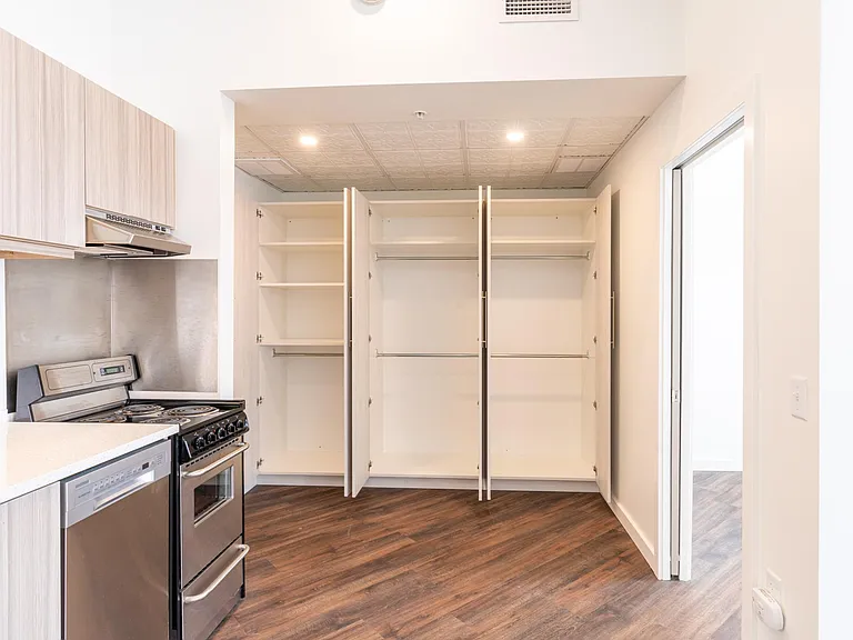 Nearly 9-feet of wardrobe space