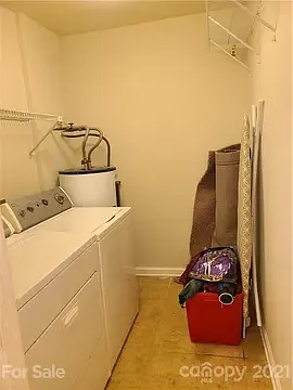 Landry and huge storage. Shelves will remain.