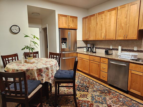 Recently renovated kitchen - stainless steel appliances, granite countertops, fully stocked with dishes, silverware, pots and pans