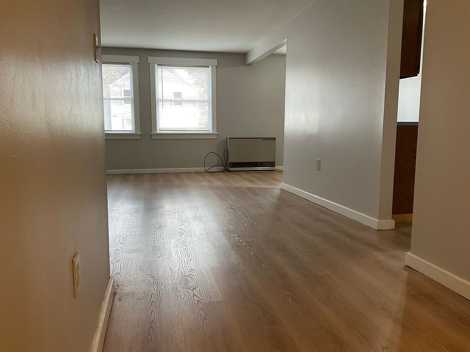 Looking out from the bedroom bath hall area.