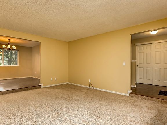 Living into dining and foyer