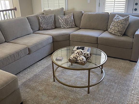 Living area with gas fireplace on main level
