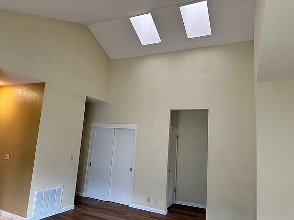 Living room with 20 ft ceiling
