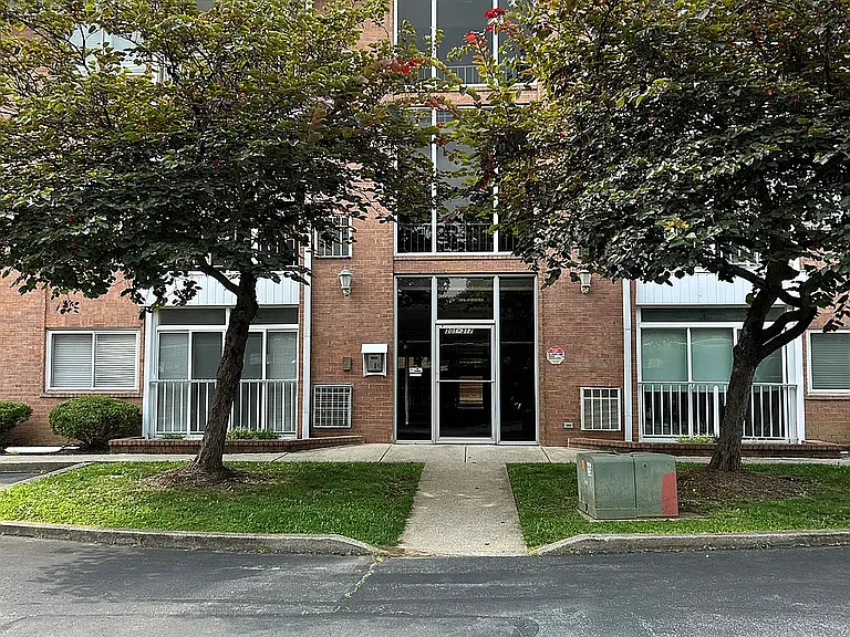 front of building