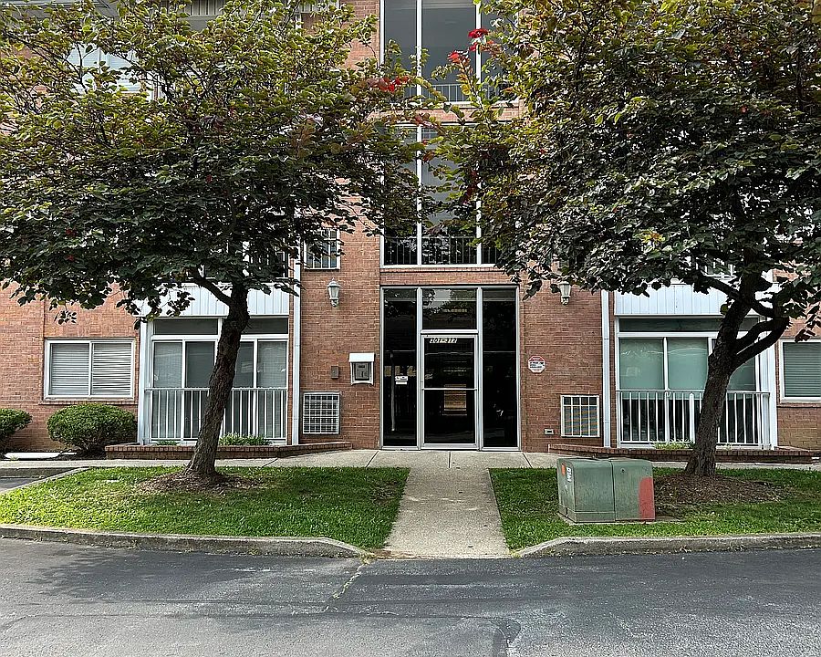 front of building