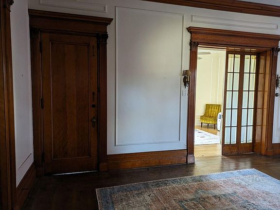 Entry door onlooking bedroom