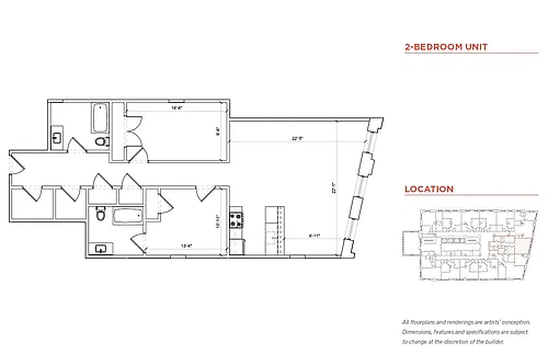 Floor plan 2 Bedroom