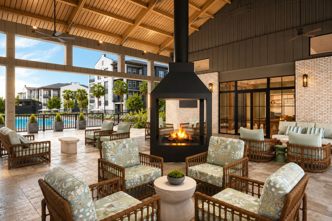 An open-air retreat made for connection. Whether it's morning coffee or starlit evenings by the fire.