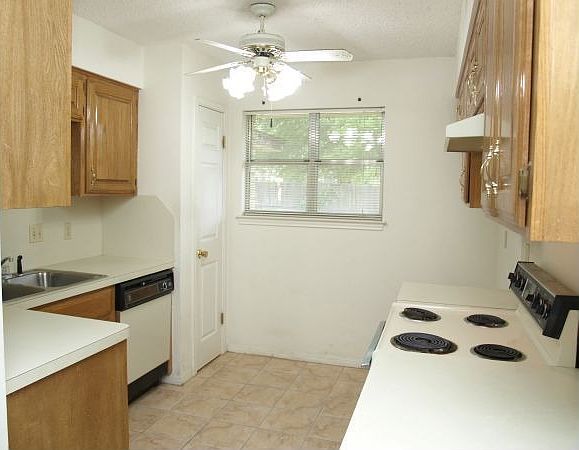 Kitchen open to dining area.