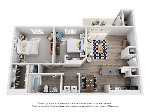 Floor plan Two Bedroom A