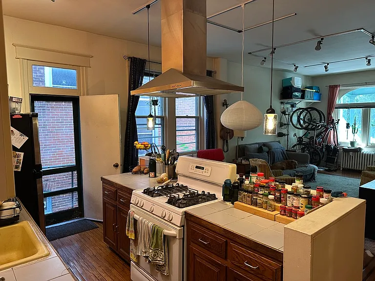 Kitchen looking towards front of house