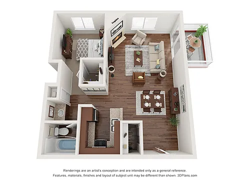 Floor plan mm1x1b
