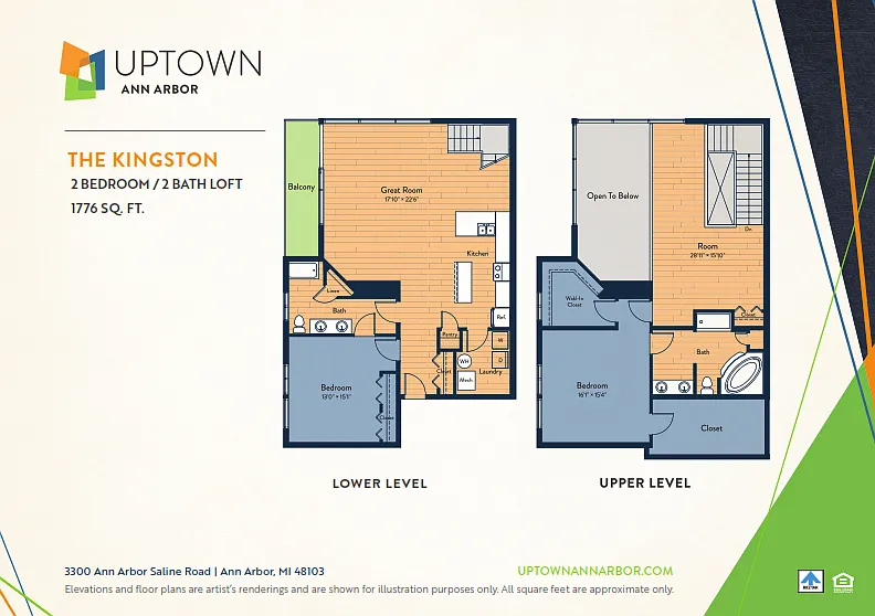 Floor plan The Kingston Loft