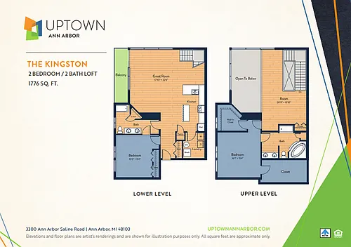 Floor plan The Kingston Loft