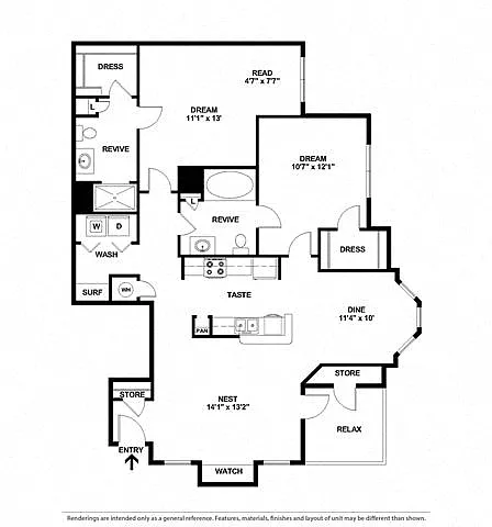 Floor plan B2E