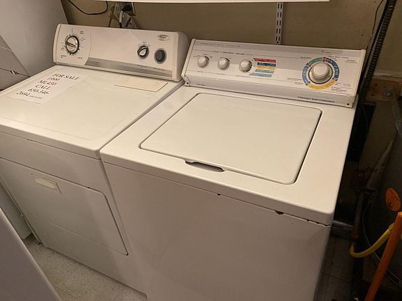 WASHER DRYER IN GARAGE