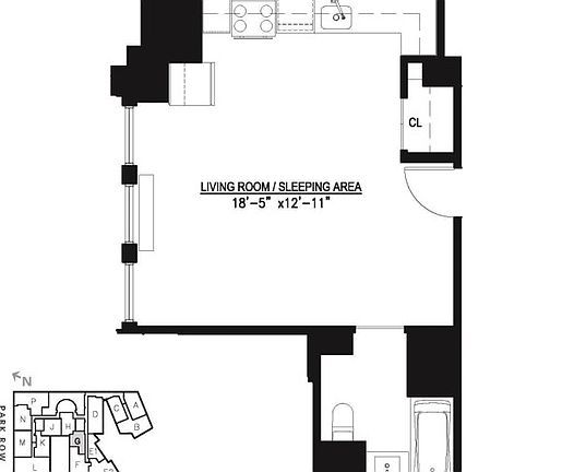 2nd image of 15 Park Row APT 21G