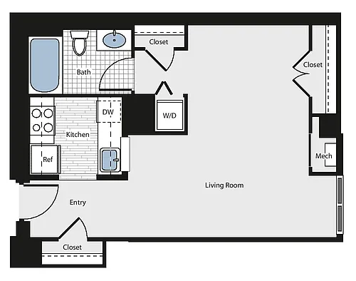 Floor plan Studio - aas1