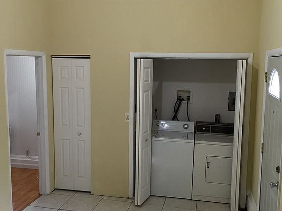 Laundry and entrance to office