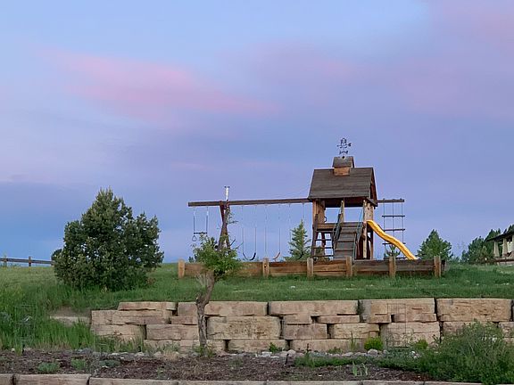 Backyard stone walls