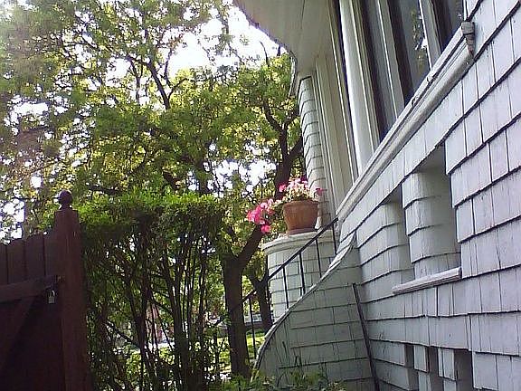 Front entrance from side yard
