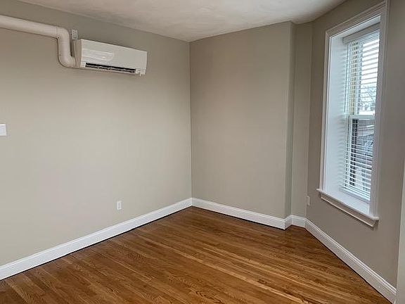 Mini-split HVAC system in the living room shown here