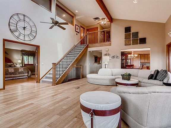 Living room adjacent to master bedroom.  Engineered bamboo flooring