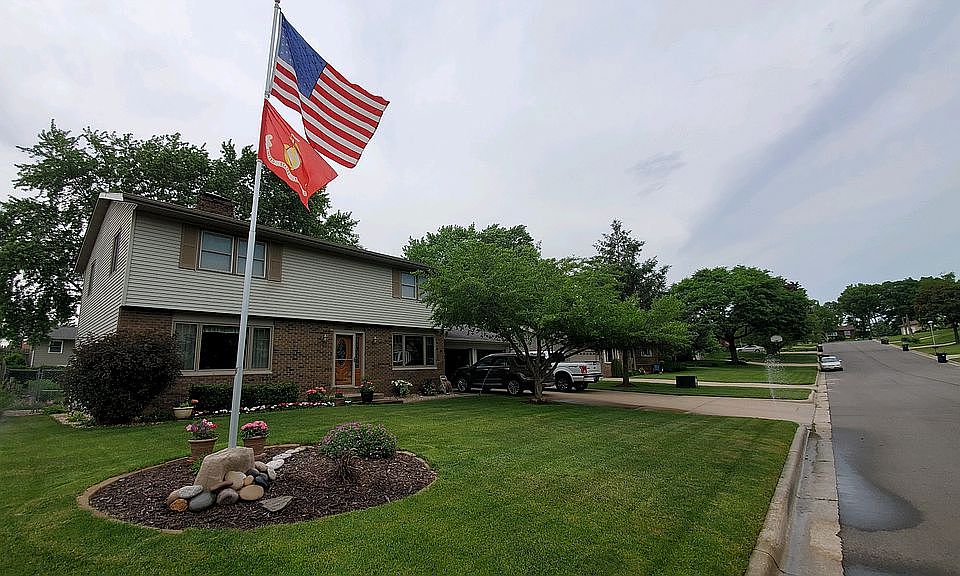 House on quiet street.